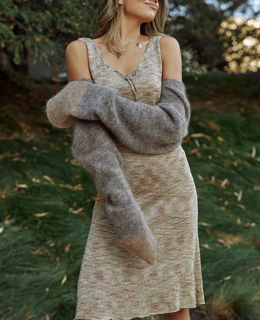 Mid-Length Slip Dress in Majestic Earth