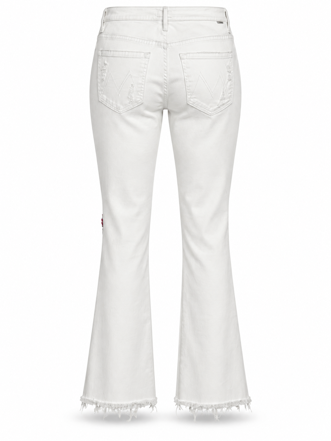 Cherry Blossom Collection White Flare Denim Jeans